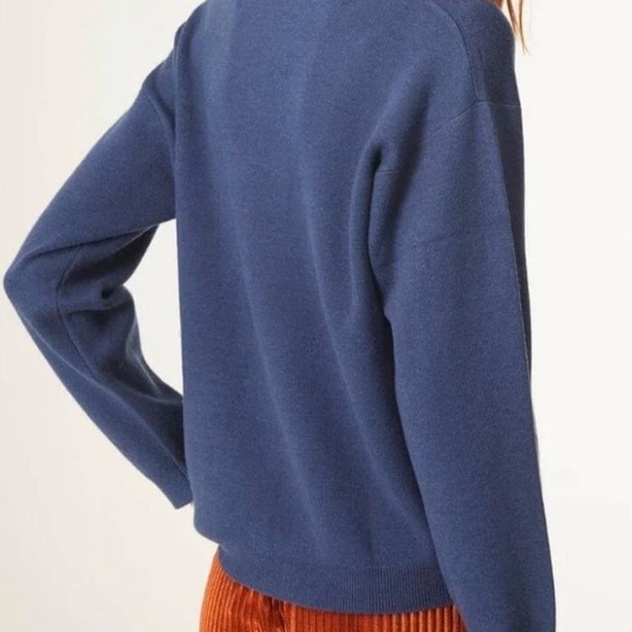 Kung Fu Cat Leopard Sweater Jacquard Knit Relaxed Fit Women's Size L - Picture 2 of 11